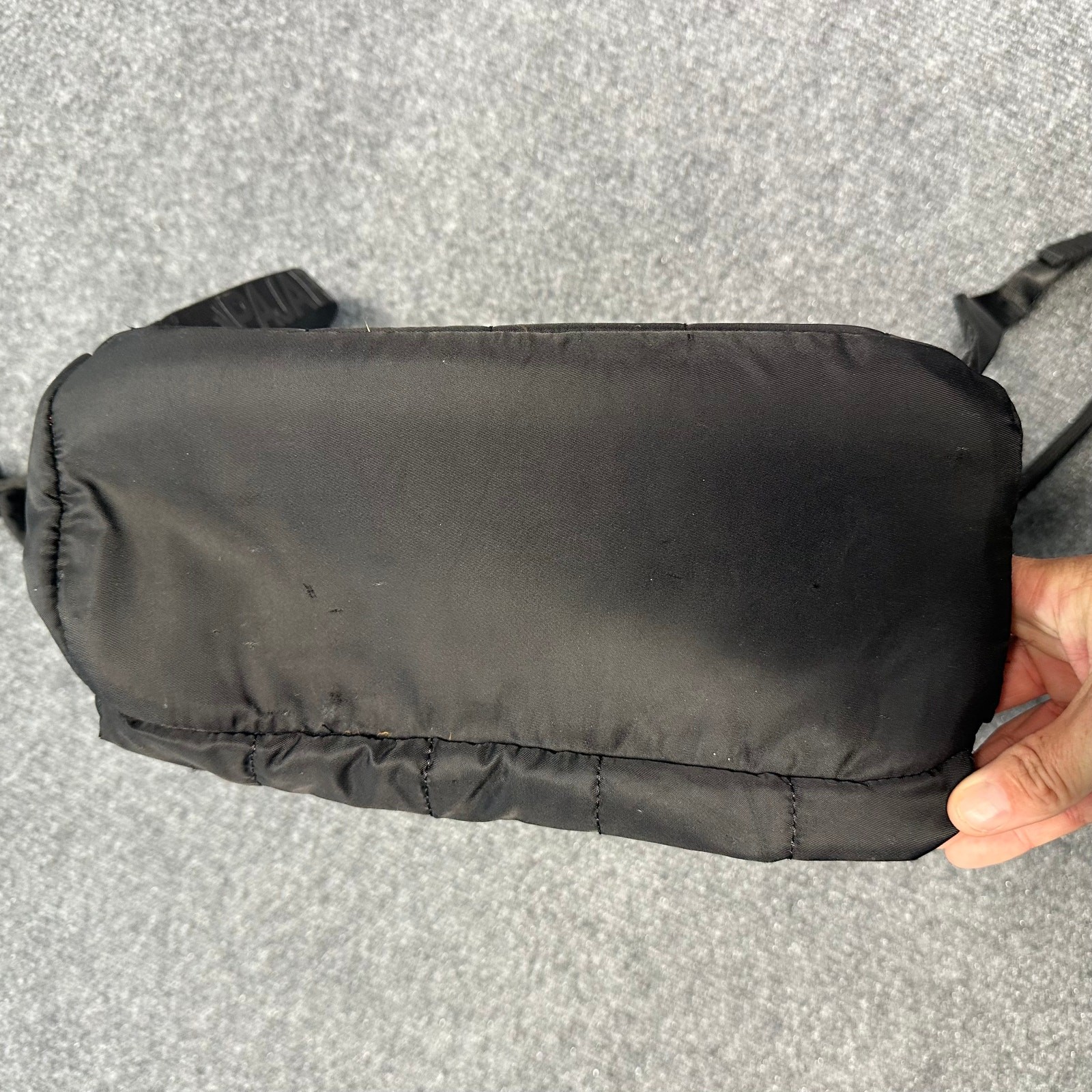 Pajar Twill Dome Quilted Puff Backpack Black Neutral Laptop Pocket Luggage Strap