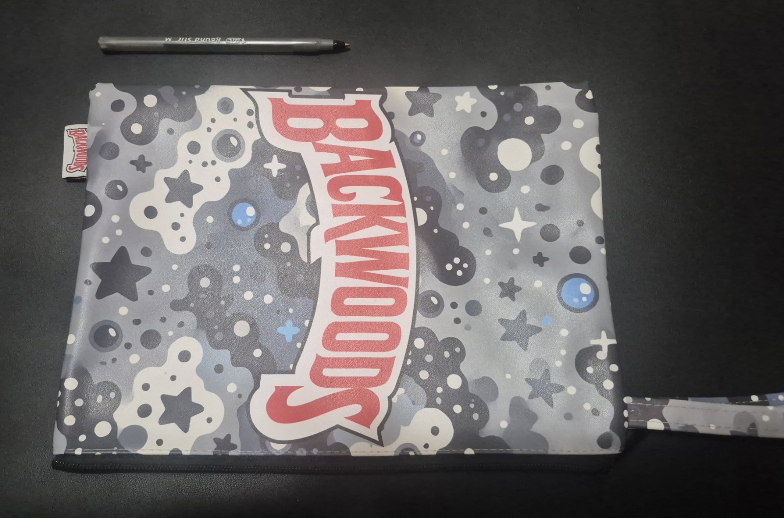 Backwoods Galaxy Grey Vinyl Limited Edition Zipper Pouch..