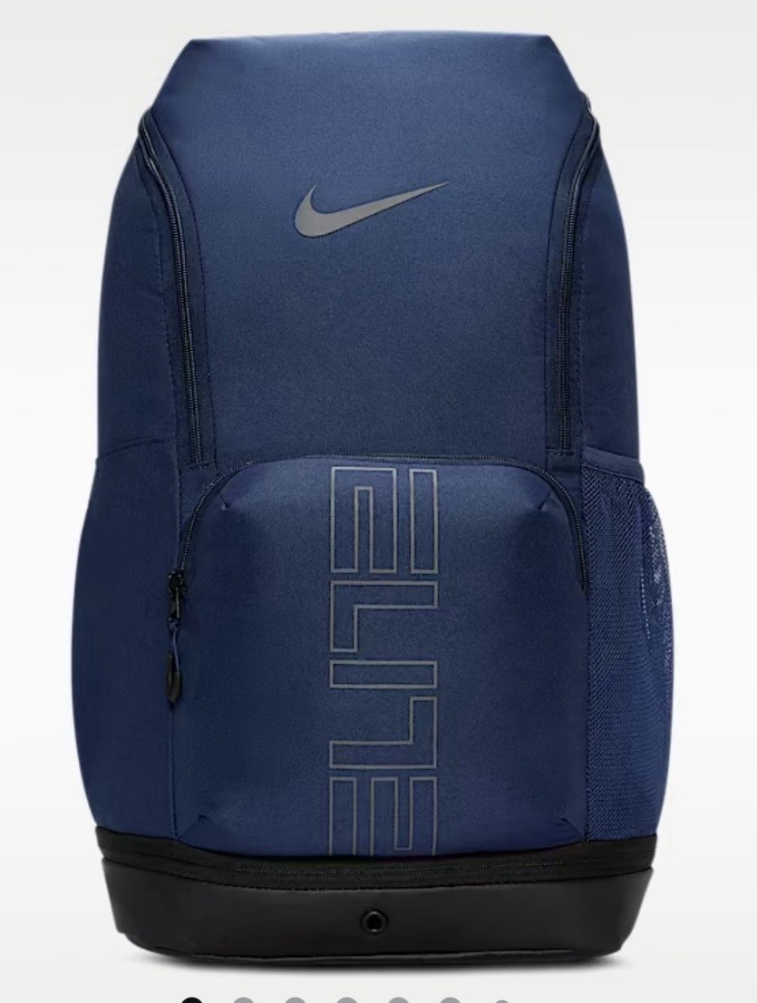 New Nike Air Varsity Elite Hoops Backpack Navy Black (32L) Style HM9965-410