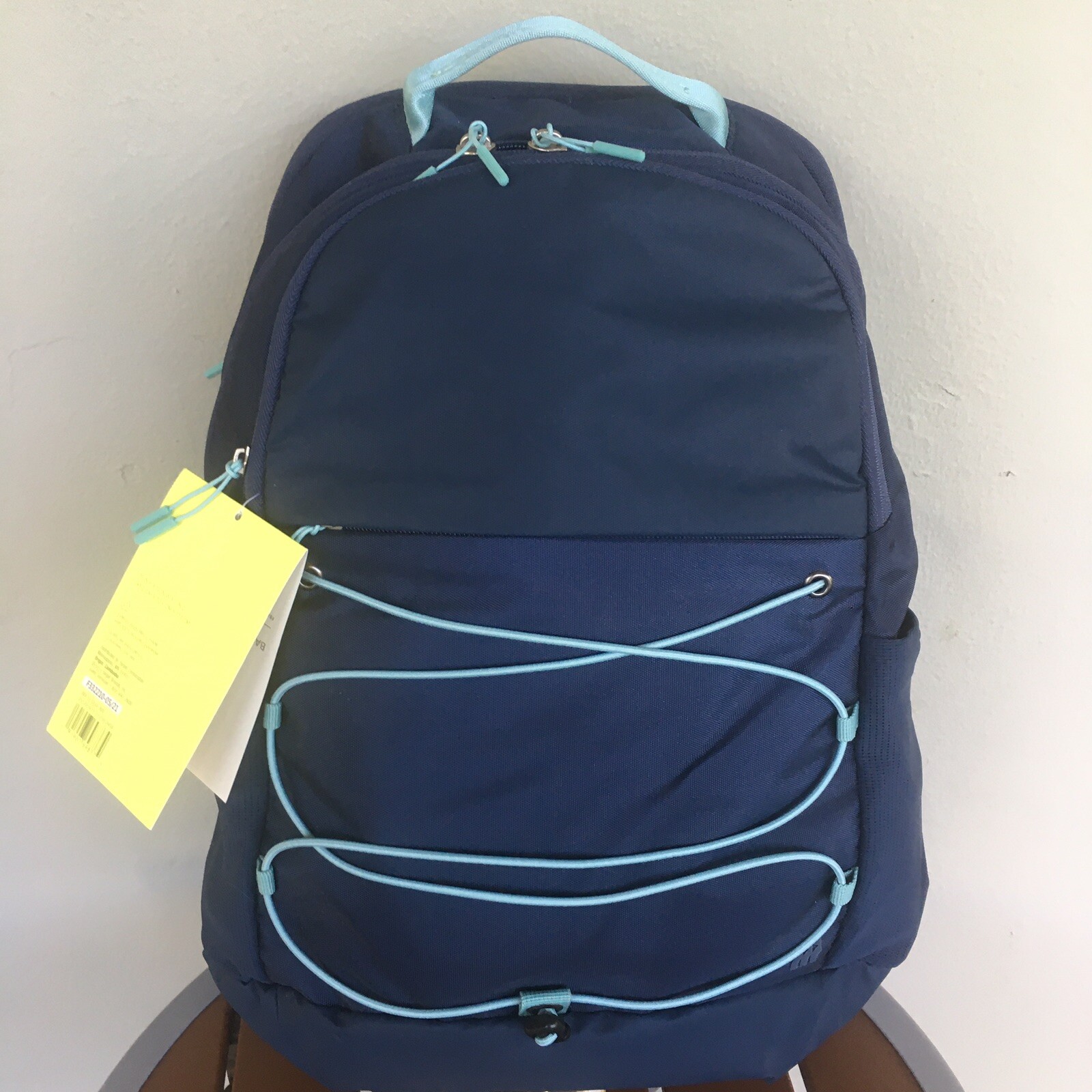 All In Motion Backpack 19in Blue Bookbag Laptop Sleeve Travel School Gym Travel
