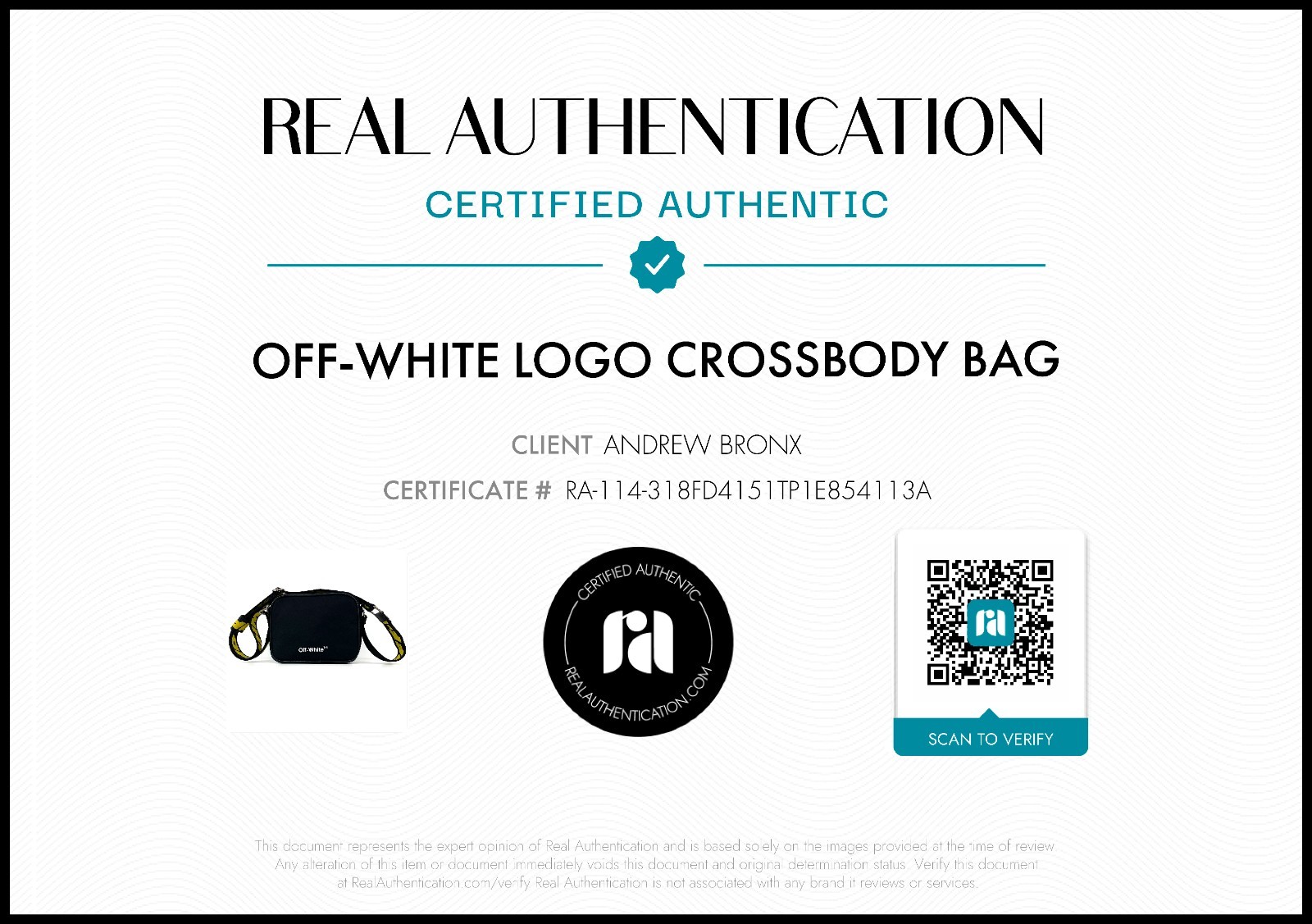 Off-White Logo Print Nylon Zipped Messenger Crossbody Bag Black