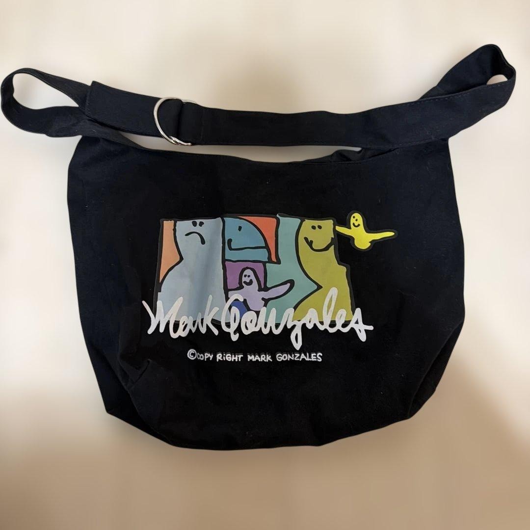 Mark Gonzales Shoulder Bag Black – Pre-Owned
