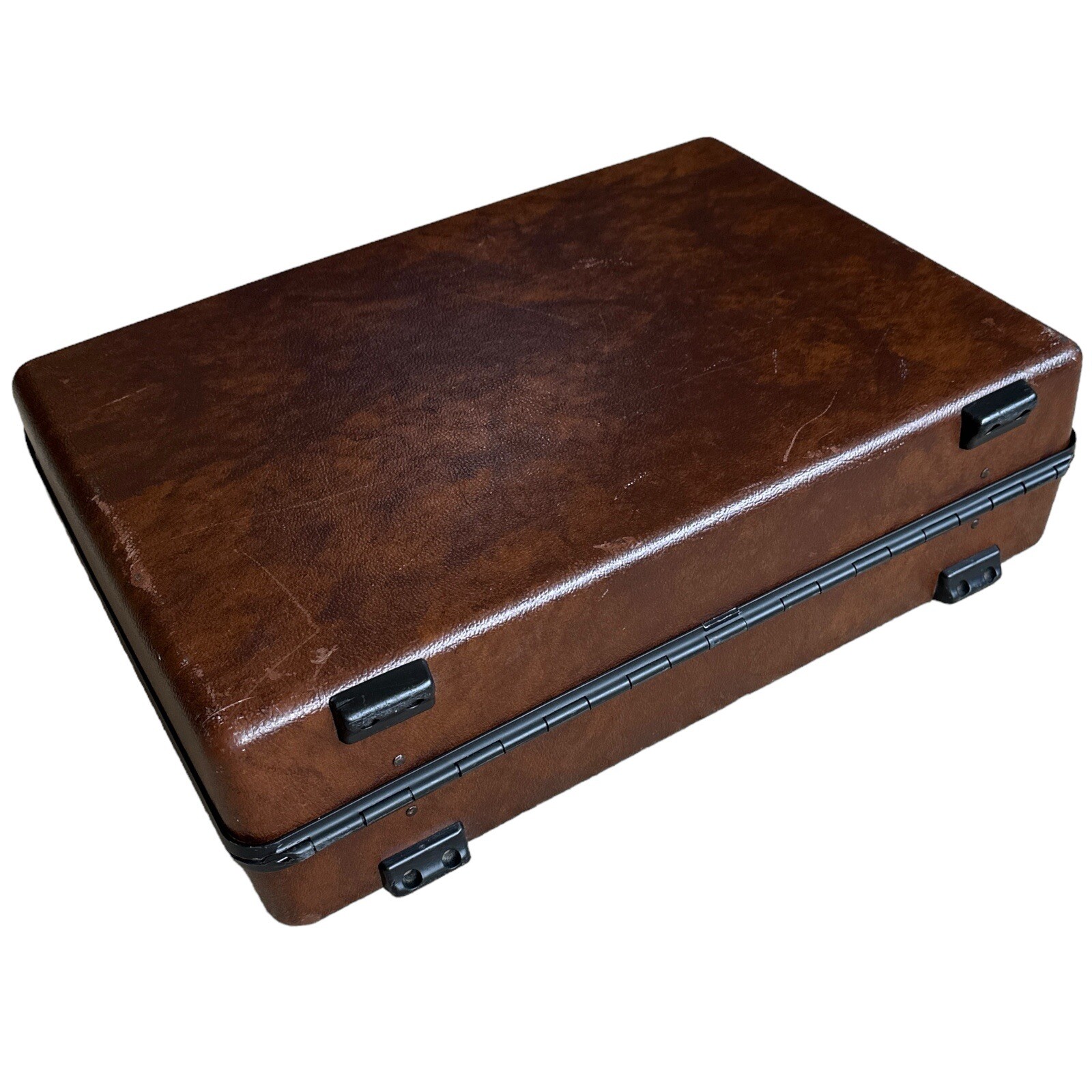 Vintage Samsonite Omega GL Brown Hard Shell Briefcase Combo Lock Attaché Case