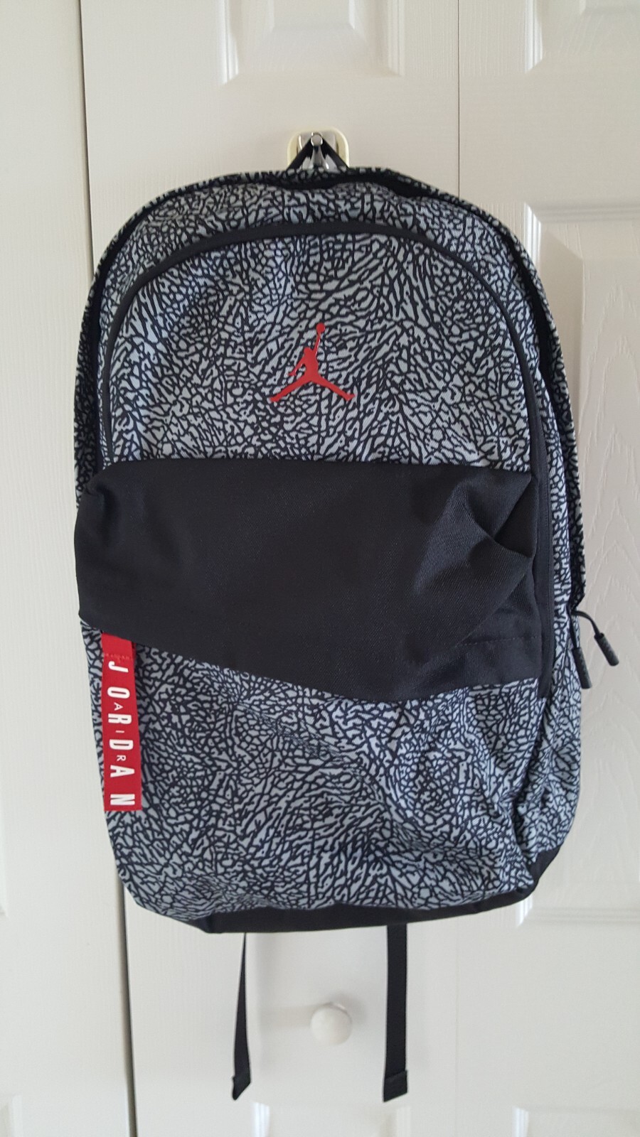 Nike Jordan Patrol Backpack Cement Print Elephant Print 9A0172 G3A Large