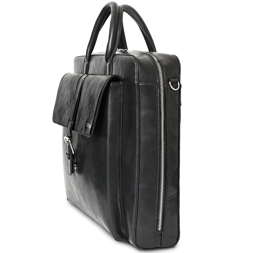 SOCHA Herren Tasche Notebook Business 6 große Fächer Aktentasche Bürotasche
