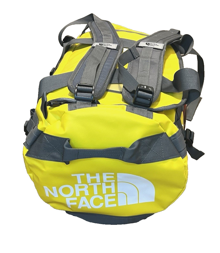 The North Face Base Camp Duffel Bag Backpack 42L Yellow/Grey- Size S 50*30*30cm