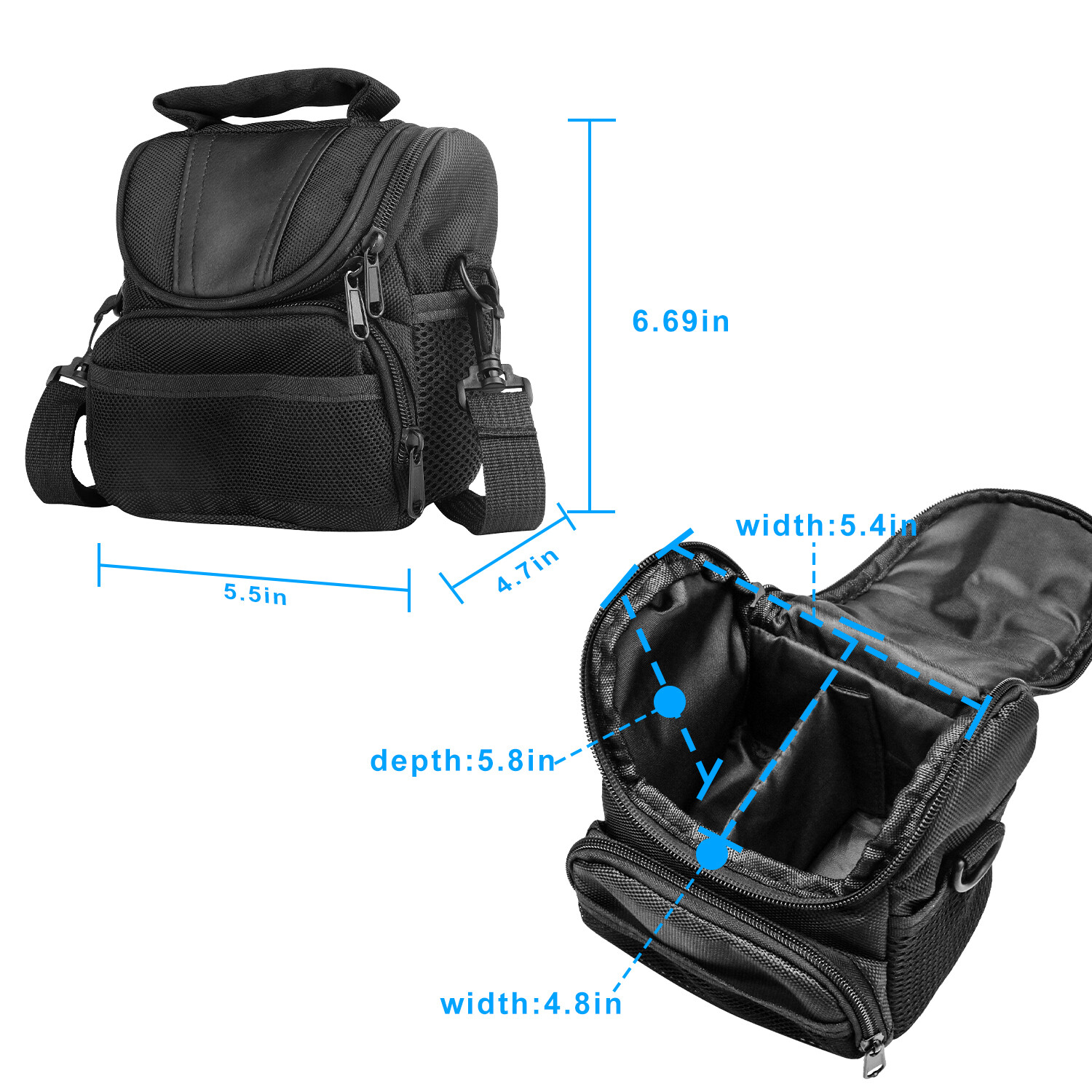 Large Camera Backpack Bag Case Shoulder Pouch For Canon Nikon Sony Rebel DSLR US