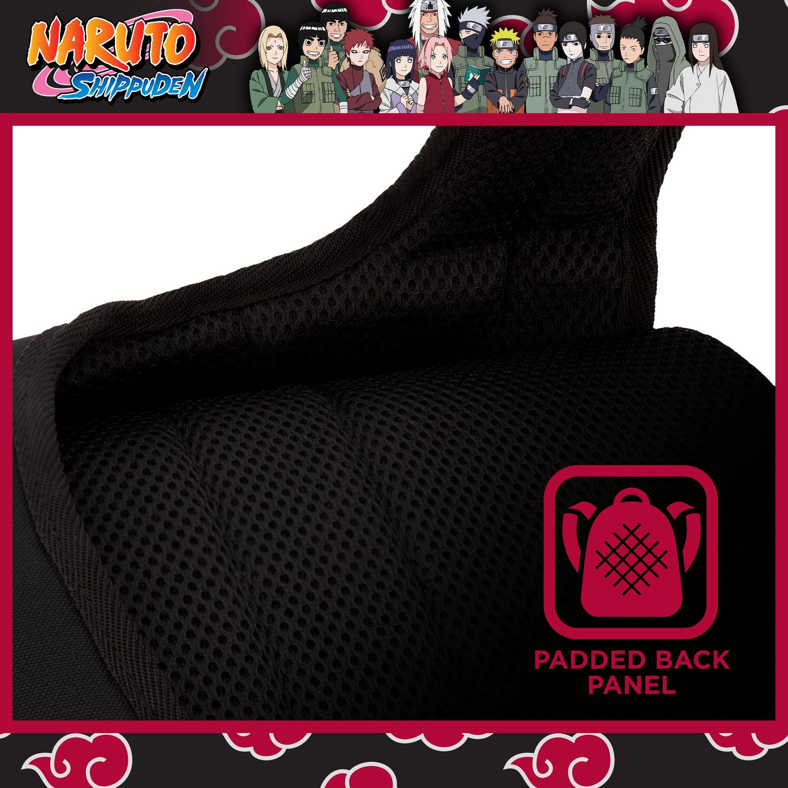 Naruto 15 Inch Sleeve Laptop Backpack, Padded Computer Bag for Commute or