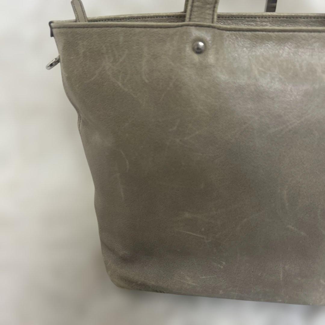 Porter Link Tote Bag Cowhide, cotton blend canvas