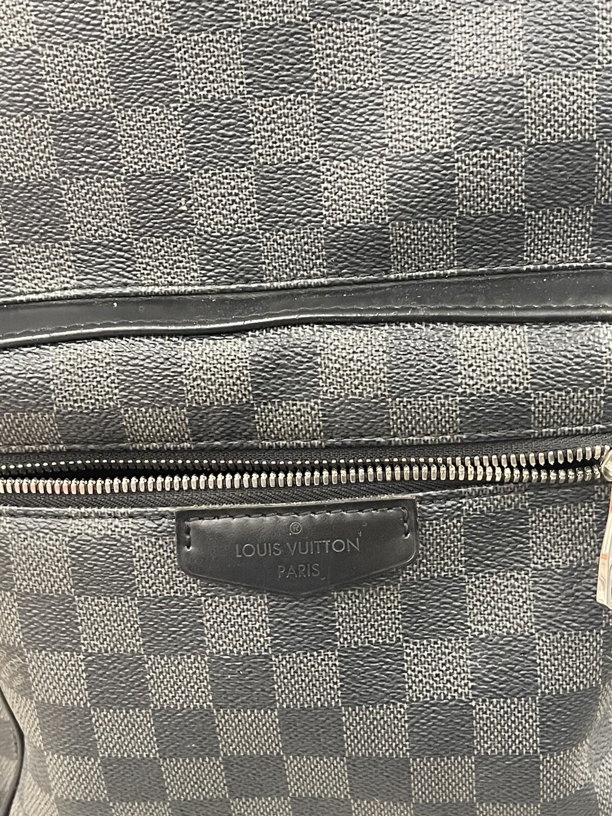 Louis Vuitton Josh Backpack Damier Graphite Black Gray N41473. Free Ship!