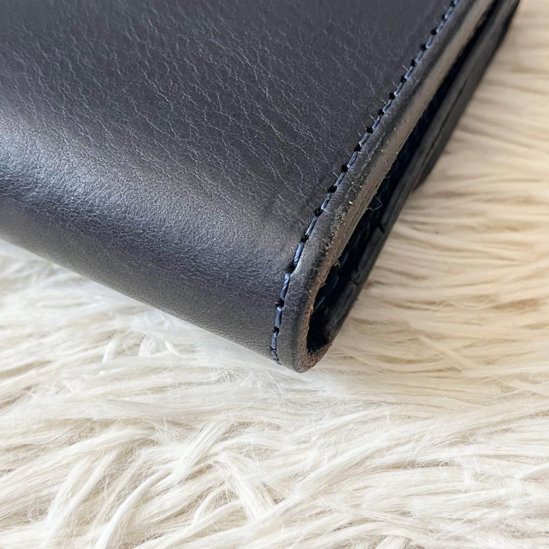 Toys McCOY Long Wallet Navy Black Double Snap Button Business Casual