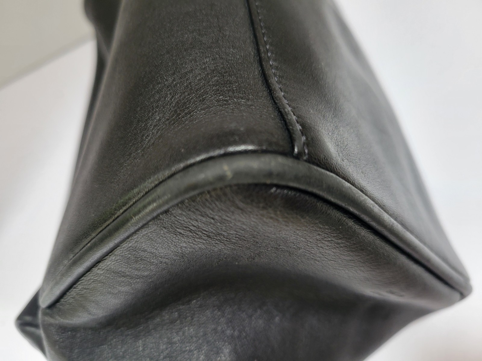 Rare Coach Black Leather Toiletry Case Dopp Kit Bag GO5S-5406