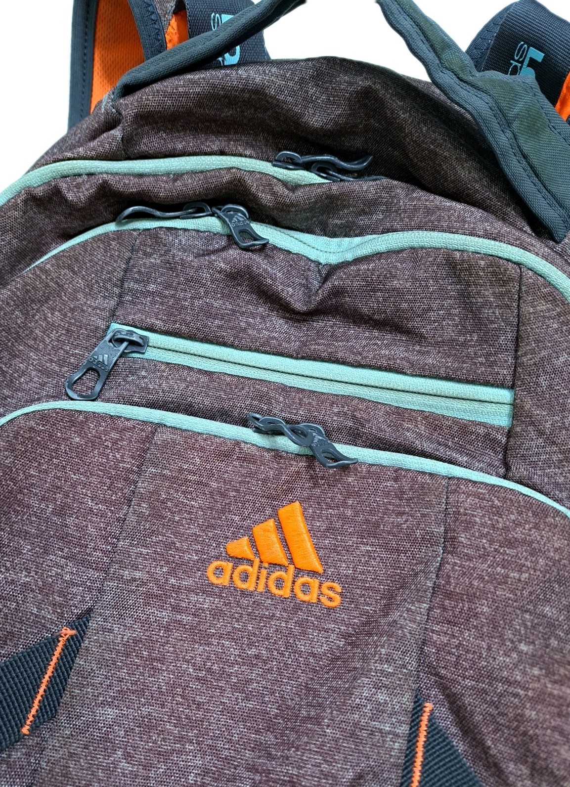 Adidas Load Spring Student Collegiate BackPack Bag Brown Orange Black School