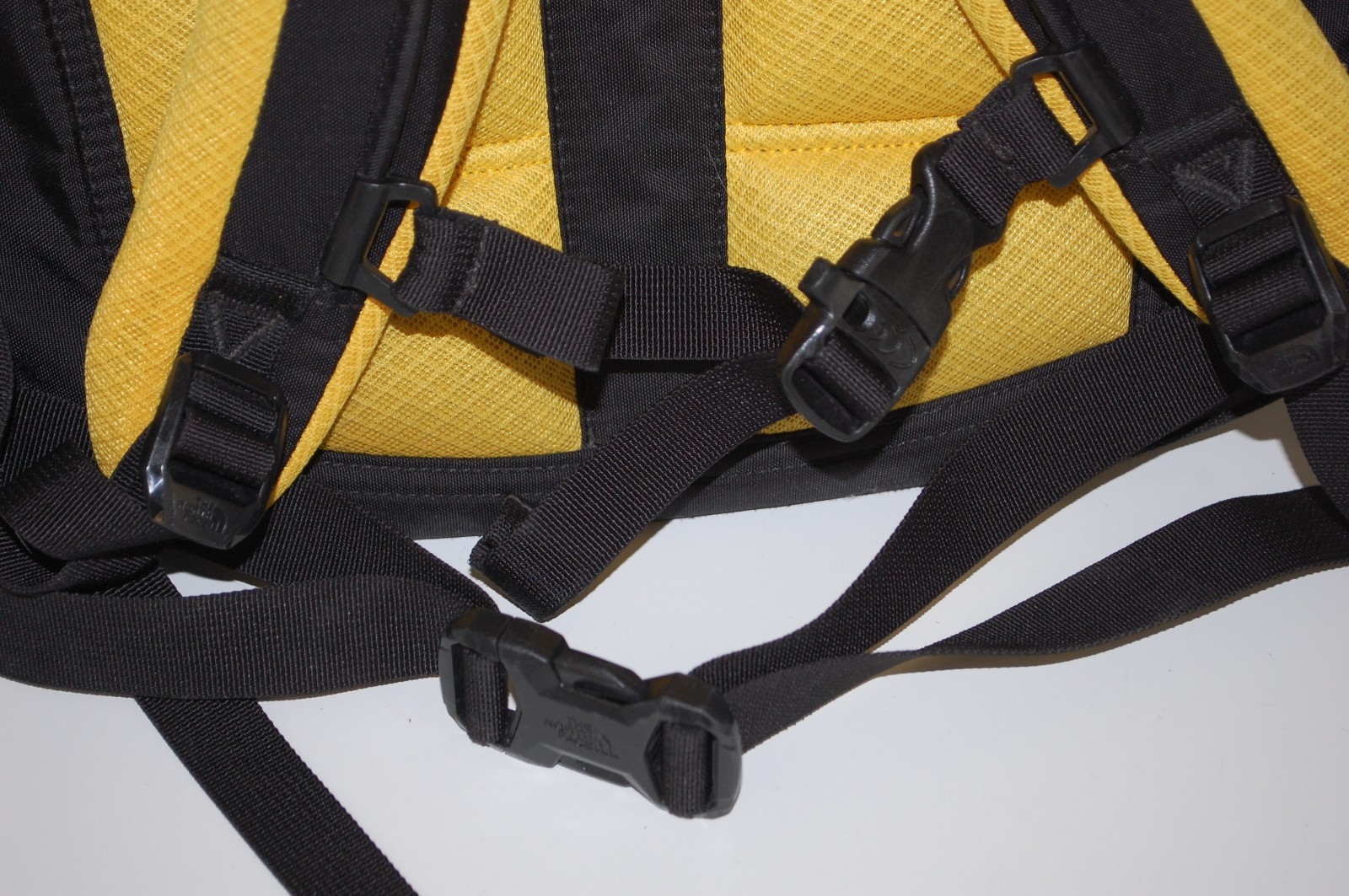The North Face Recon Backpack Black Yellow Laptop Divider Hiking Bag School
