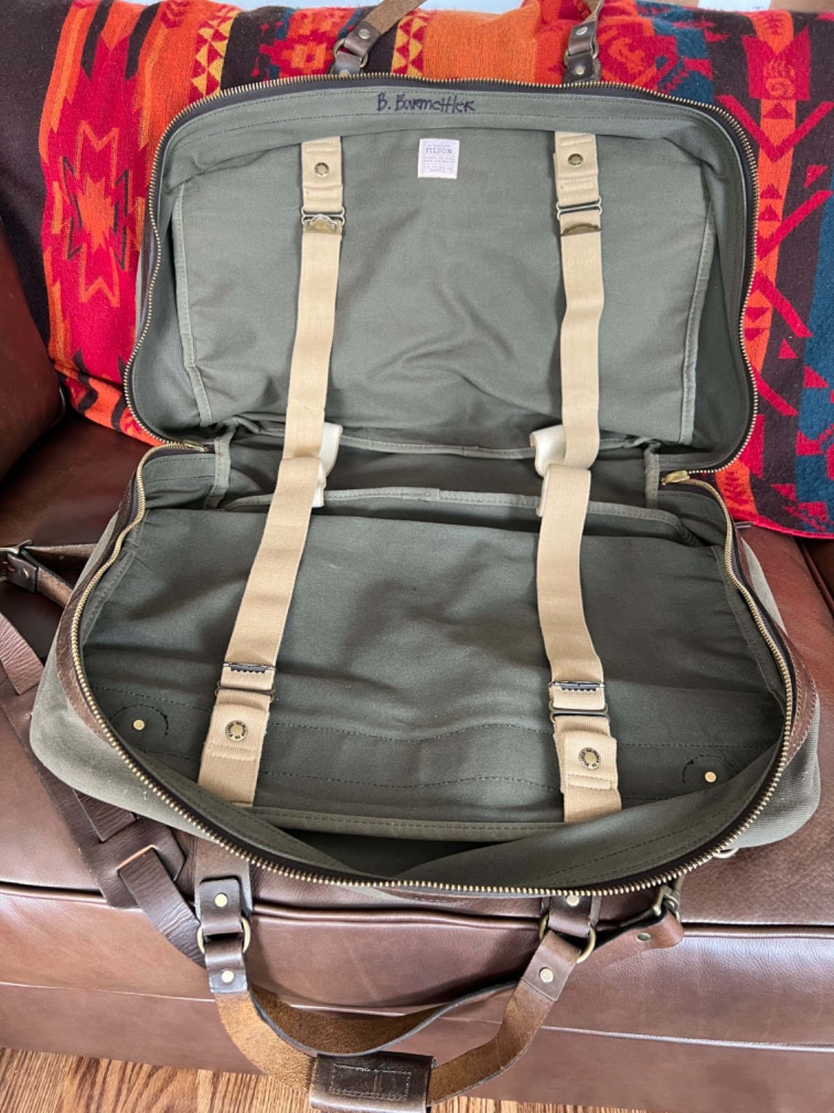 Filson Pullman 243 Large, 90’s Talon Era, Rare Find in Otter Green, Made in USA