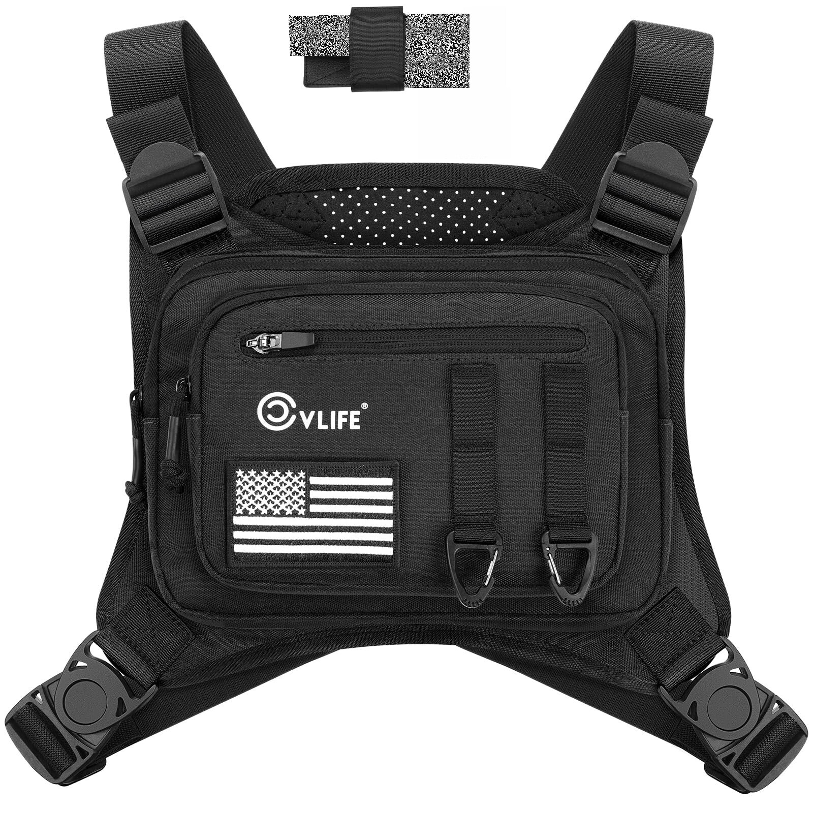 Hunting Combat Chest Rig Bag Front Pouch Recon Kit Tactical Molle Vest Pack Bag
