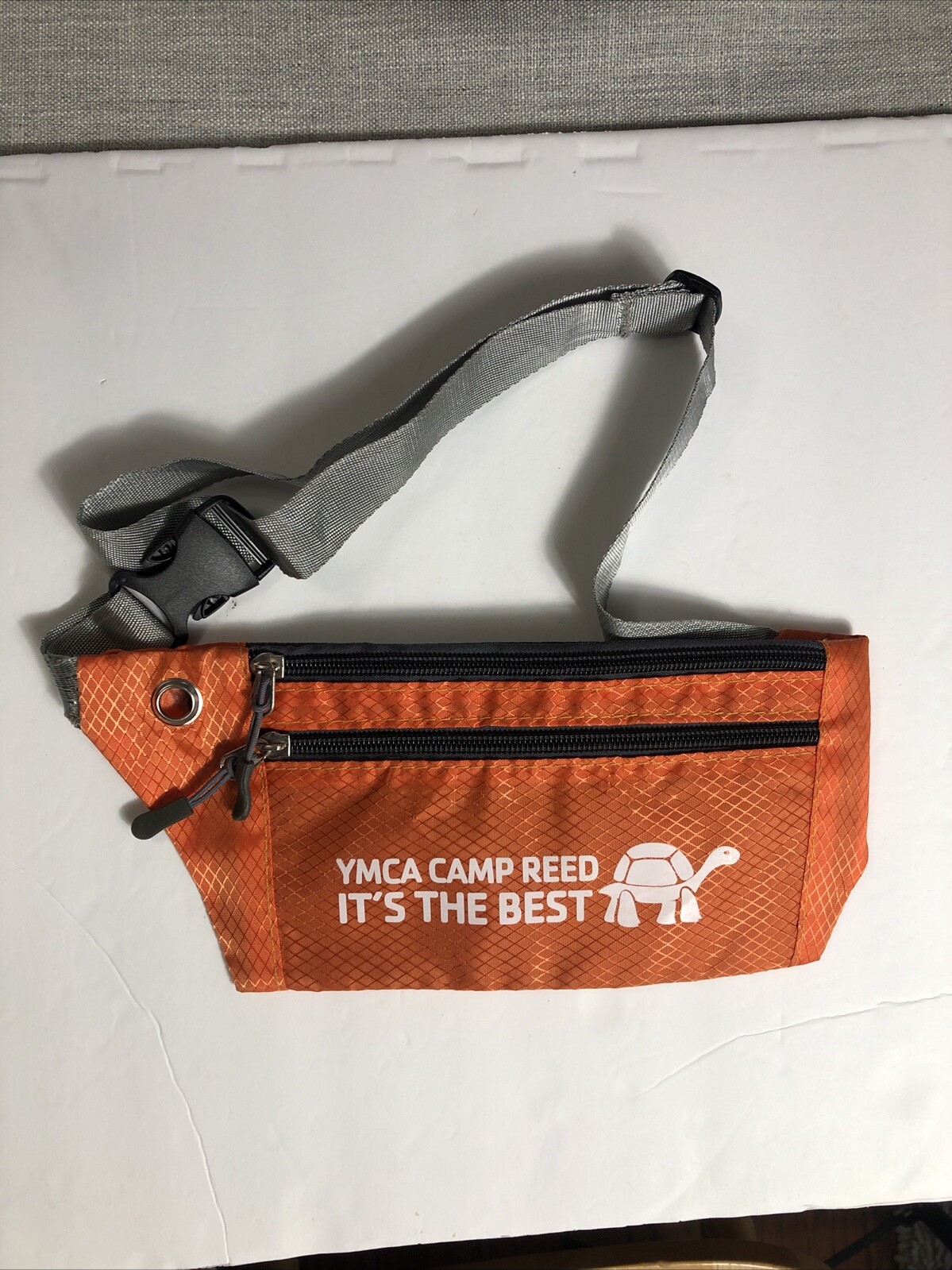 Vintage YMCA Orange Camp Reed “It’s The Best” Hip Pack With Turtle Logo