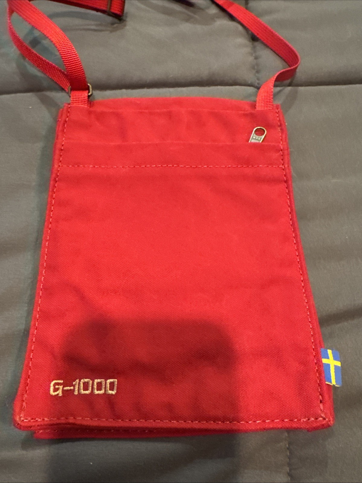 Red Fjallraven Pocket Bag G-1000 Heavy Duty Eco Fabric