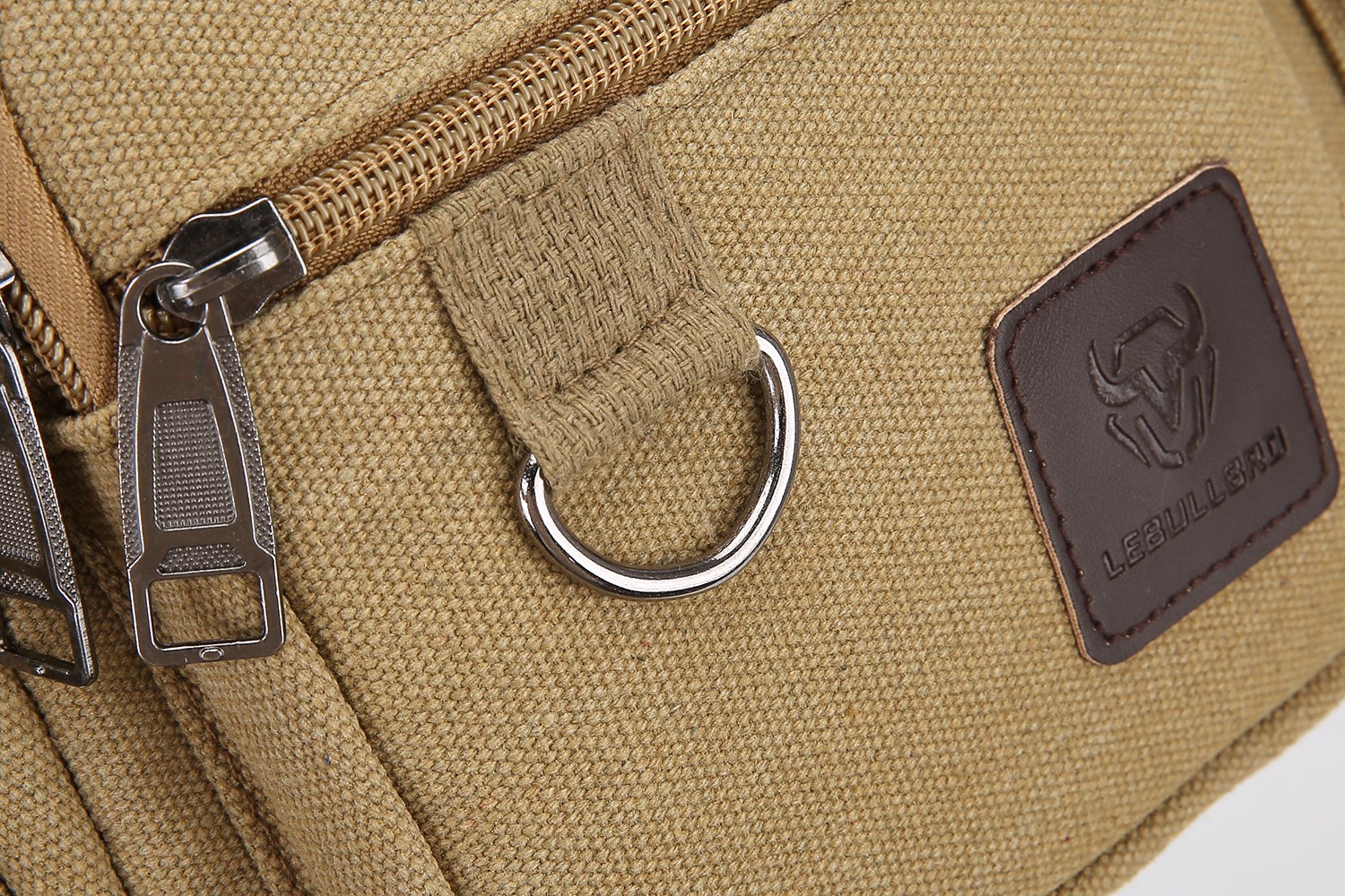 Canvas Bag Mens Messenger Crossbody Shoulder Large Bag with Multiple Pockets M