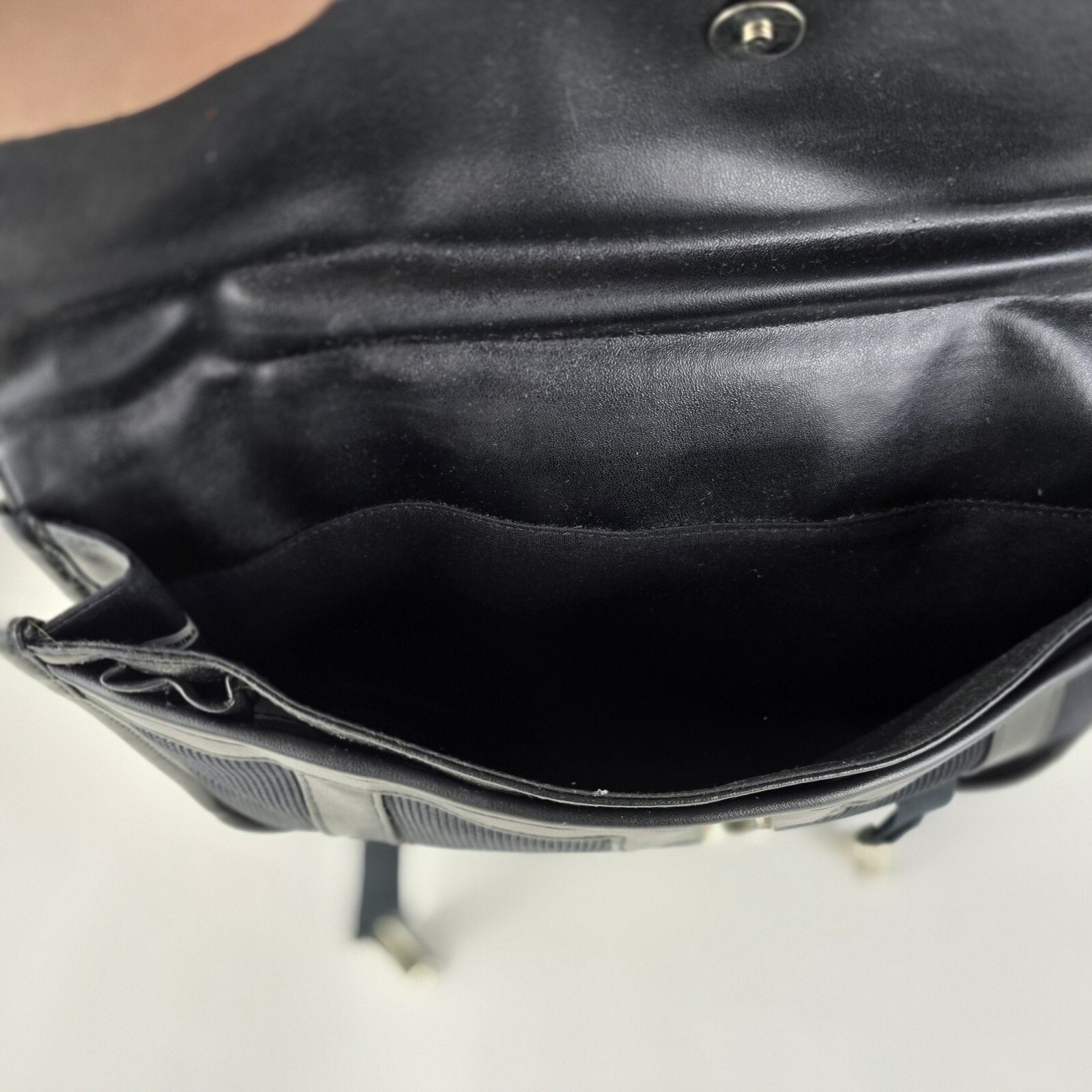 Boy London Briefcase , New Without Tags ,faux Leather, Metal Chain Handle.
