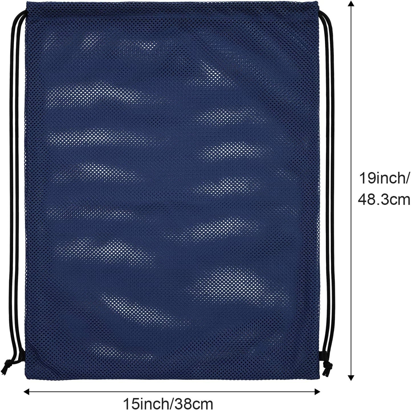 Frienda Mesh Drawstring Backpack Bag Multifunction Mesh Bag for Beach Swimming G