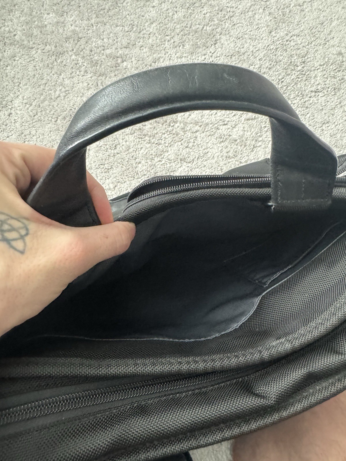 Tumi 26114D2 Alpha Ballistic Nylon Compact Laptop Organizer Briefcase Black