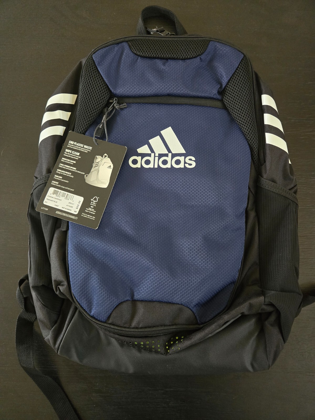 Adidas Stadium 3 Team Sports Backpacks – Navy Blue
