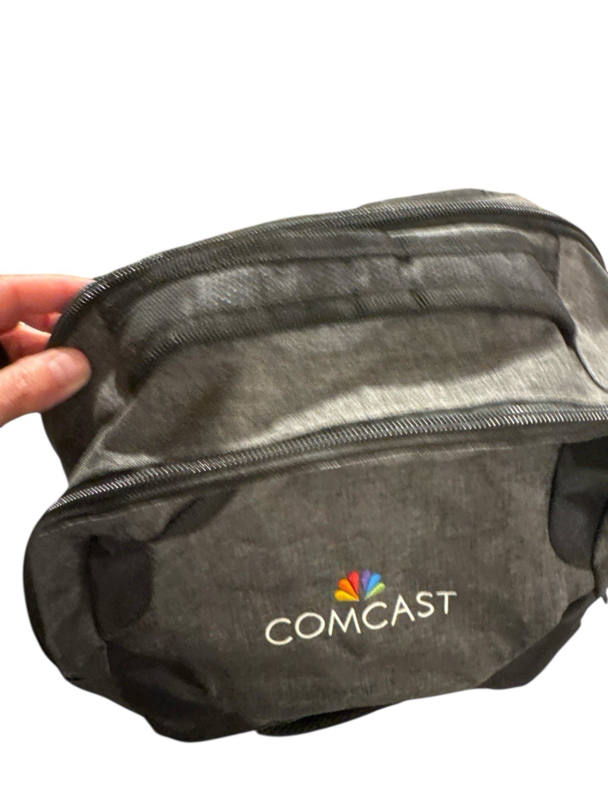 Comcast Dark Grey Backpack With Cable Cord, Water Bottle Slot Laptop Slot 21” T