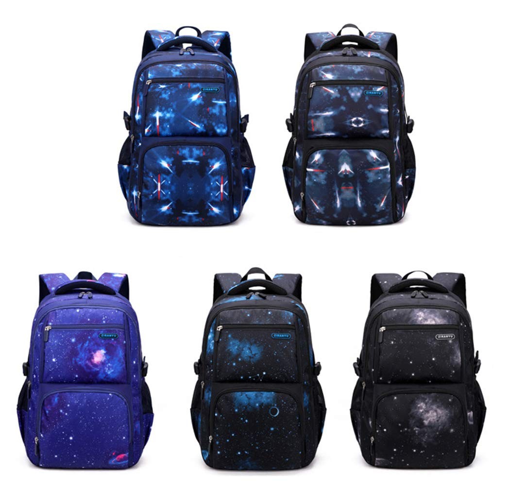 Space Pattern Galaxy Backpack Boys Primary Junior Middle Daypack Men High Mid…