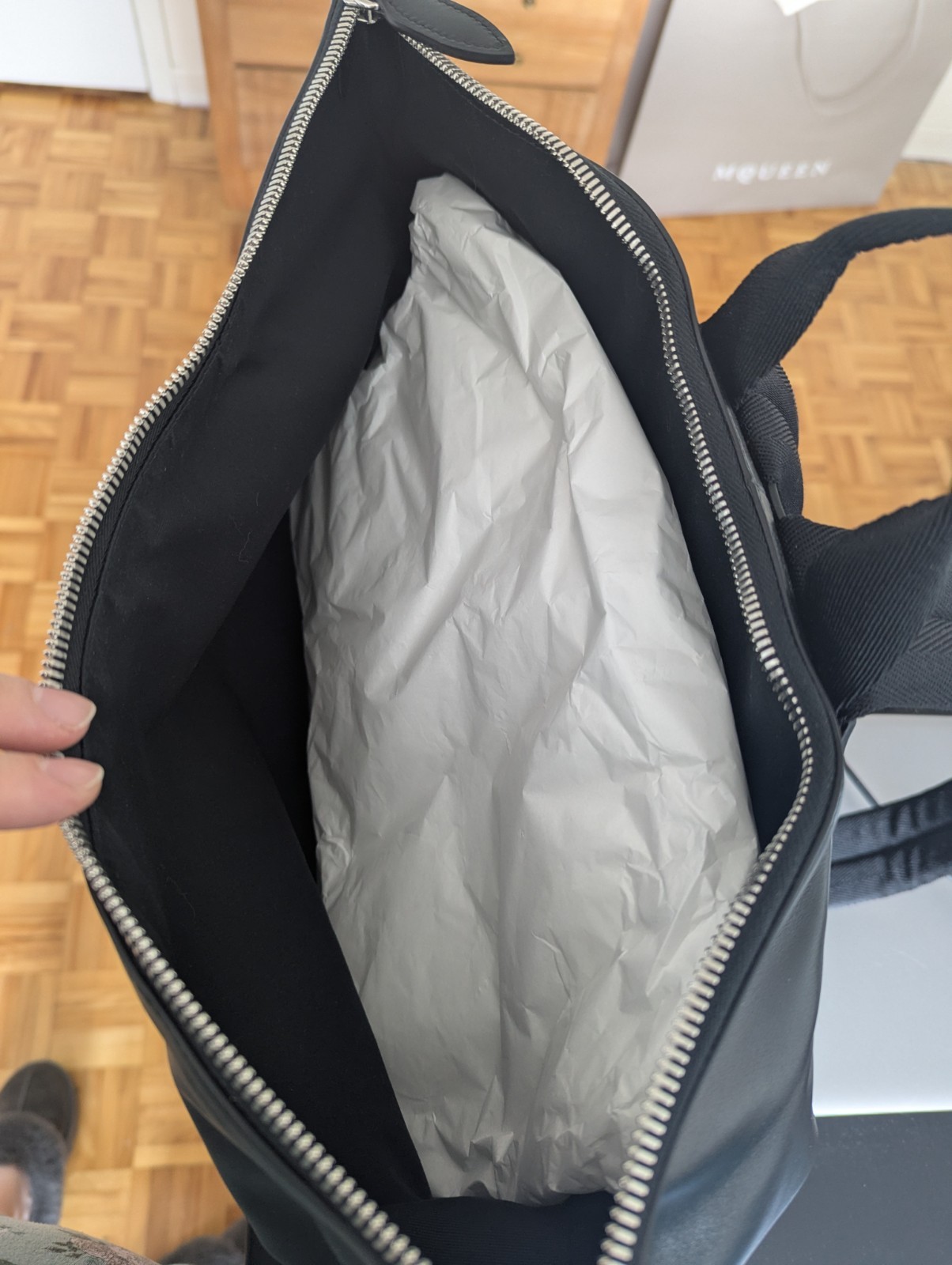 Alexander McQueen Manta Backpack calf leather