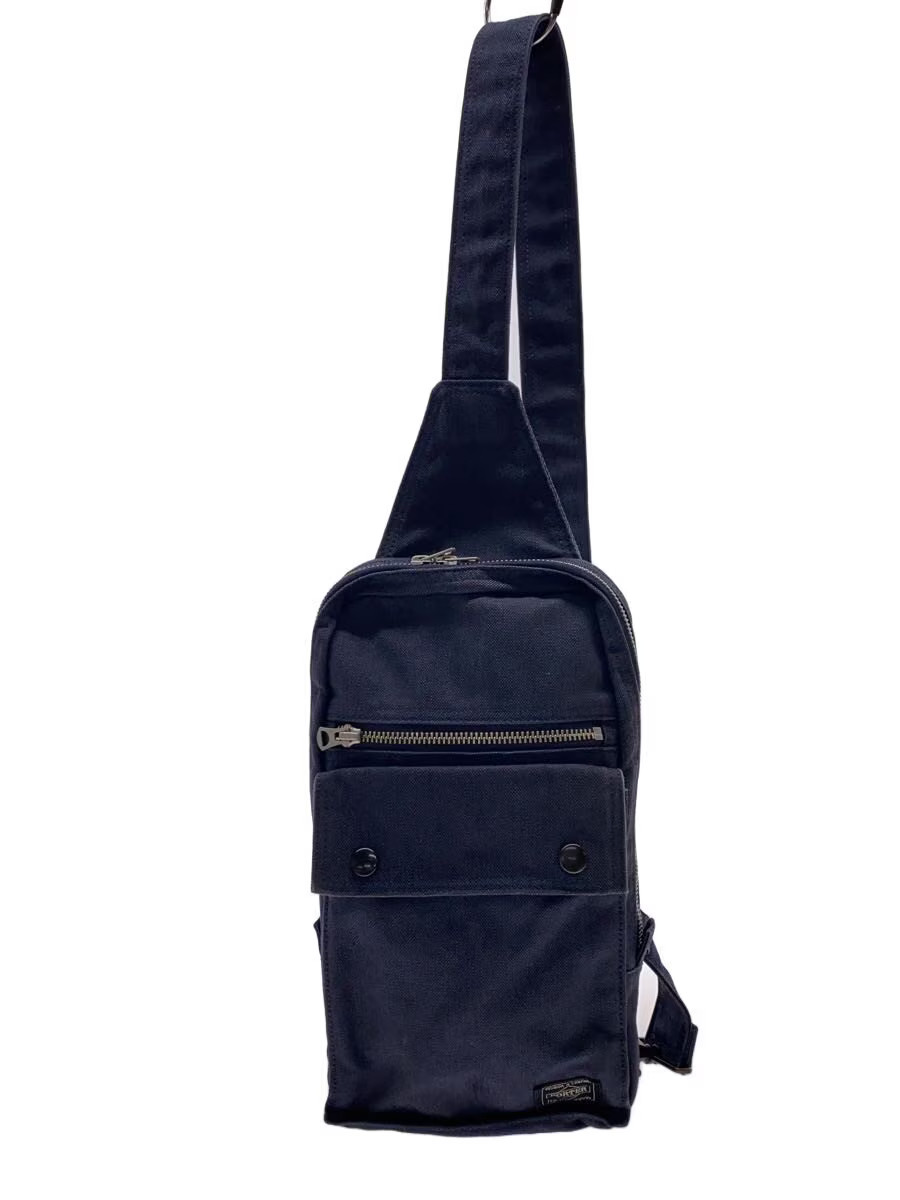 PORTER Smoky Sling Shoulder Bag Cotton NVY Solid