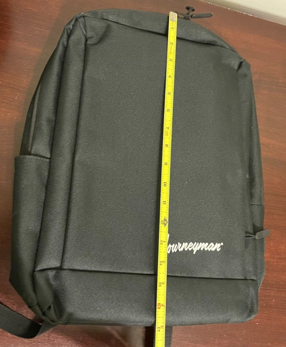 NEW The Journeyman Bag Co. Backpack Laptop Work Travel Black USB Port