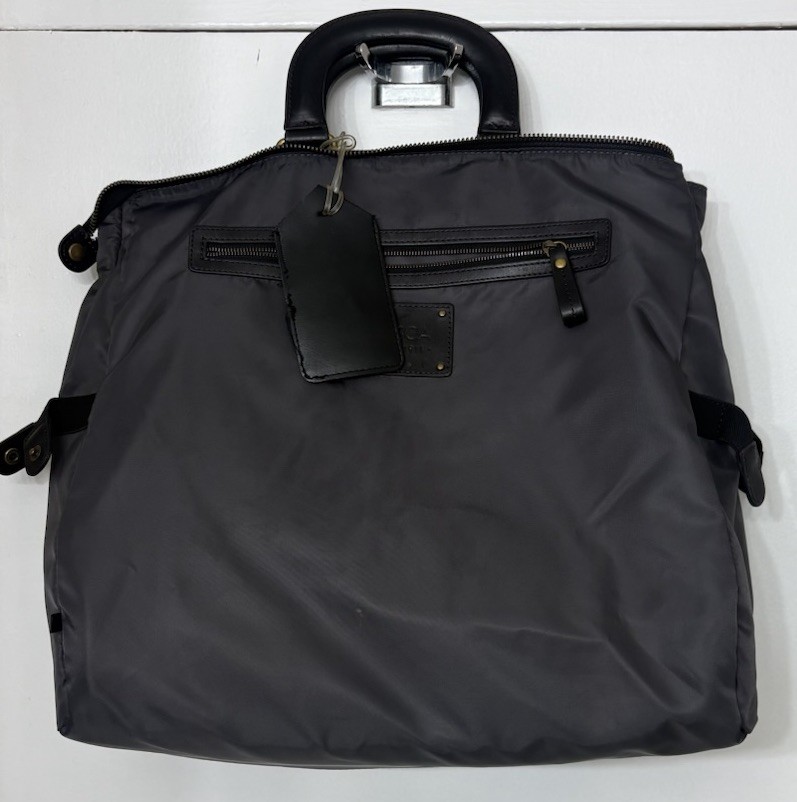 Vintage Leather BOSCA black leather Attache Briefcase travel Bag W/ Laptop Case