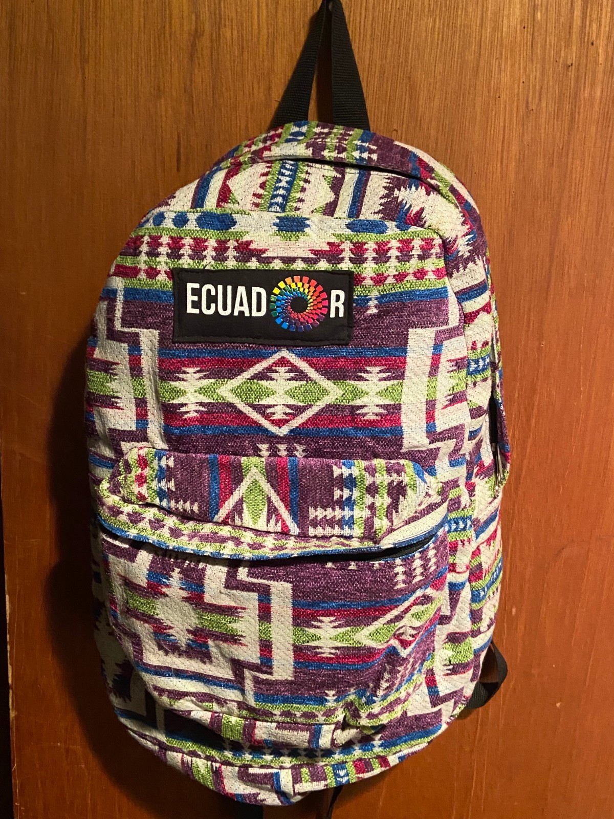 Ecuador Colorful Backpack w/Adjustable Straps 18″ X 12″X 5″ *Pre-Owned* s2