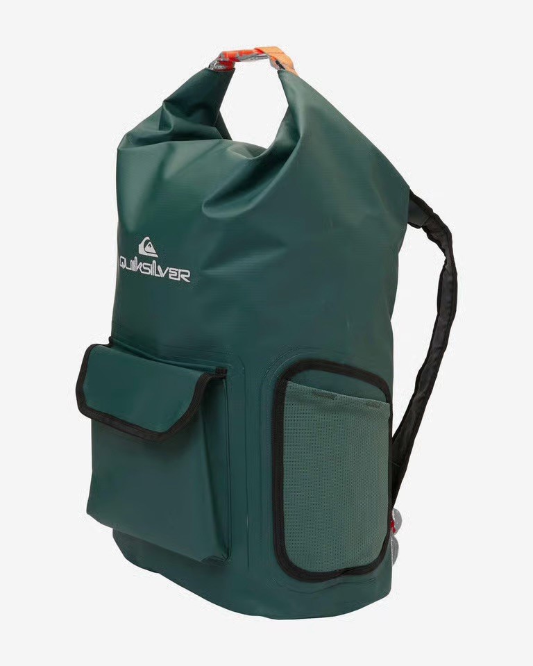 Quiksilver Sea Stash Mid Backpack Roll Top Wet/Dry Backpack Bag 22L MSRP-$75