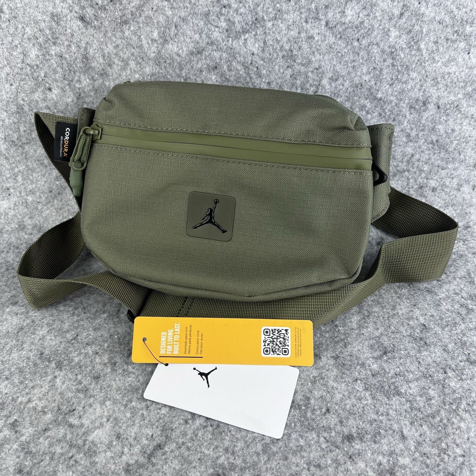 Nike Air Jordan Franchise CORDURA Crossbody Bag Medium Olive Green MA-1 NWT
