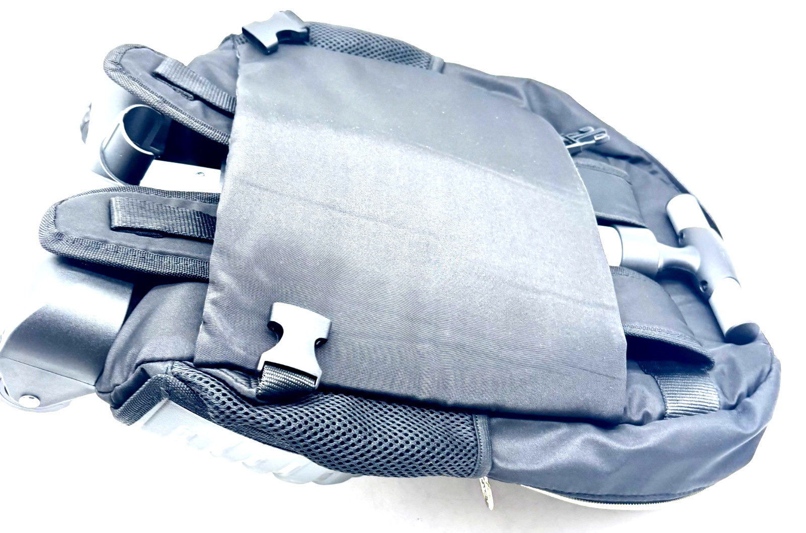 FTCF Rolling Backpack Black Gold-Tone Zippers Unisex Open Box