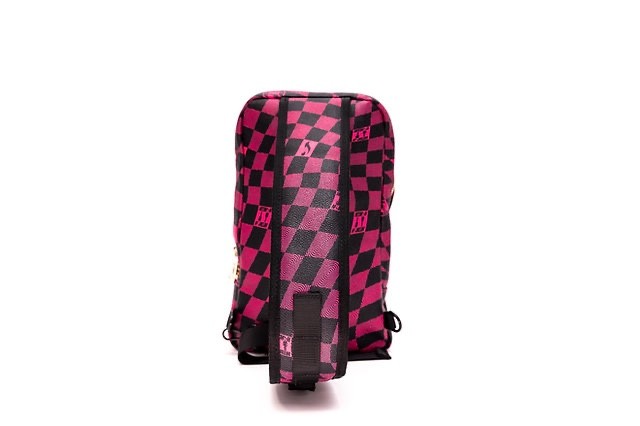 Hitman Crossbody Luxury Slingbag. Vegan leather, ripple print, suede interior!