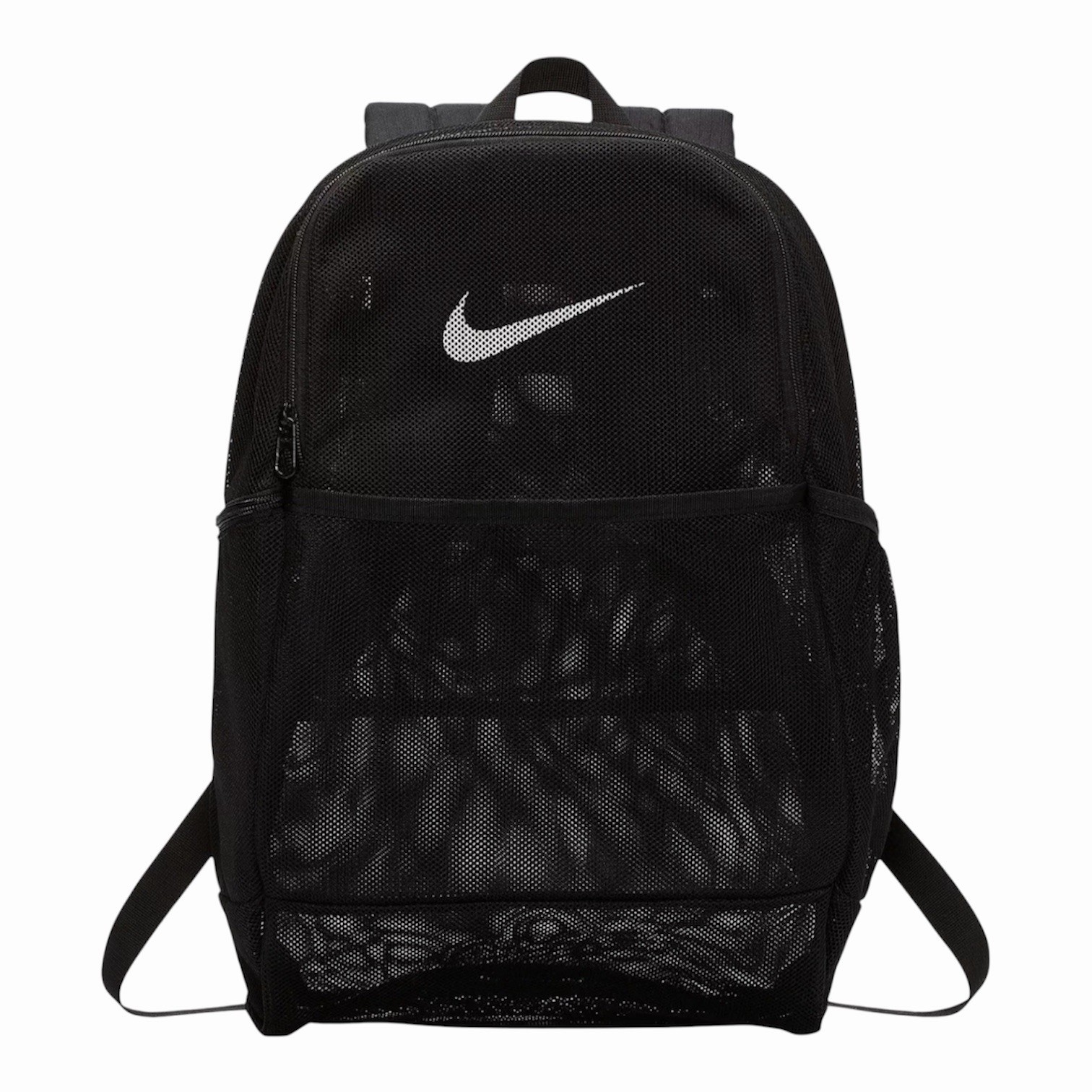 Nike Unisex Black Brasilia Mesh 9.0 Training Backpack Transparent New BA6050-010