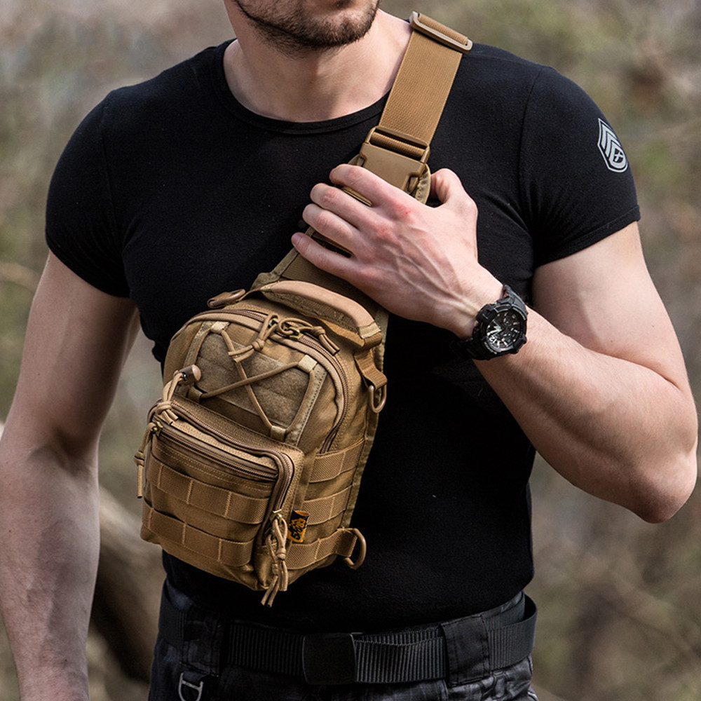 Tactical Sling Backpack 1000D Waterproof Military Backpack Satchel Shoulder Bag