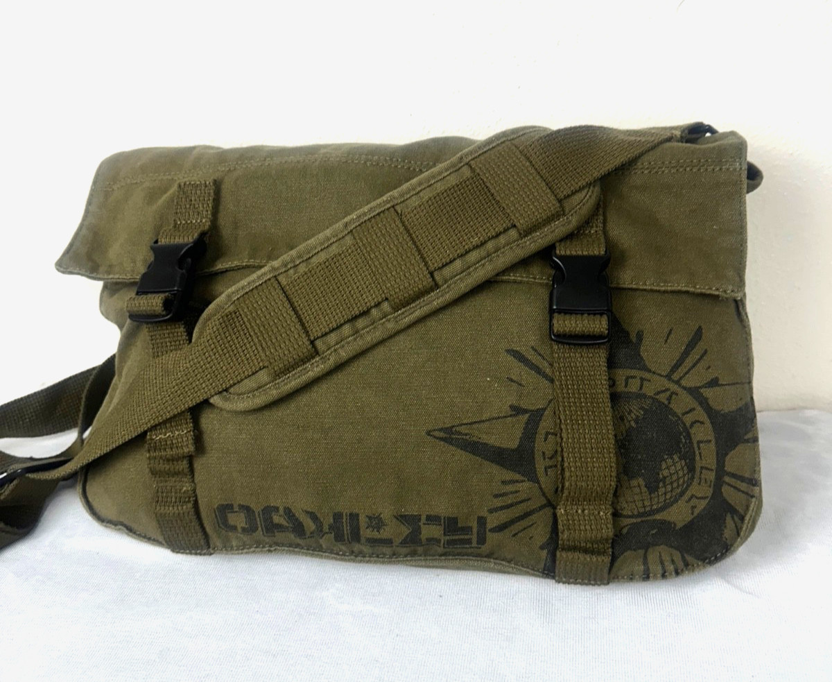 RARE Vintage Y2K Oakley Red Shift Messenger / Tote Bag 100% Cotton