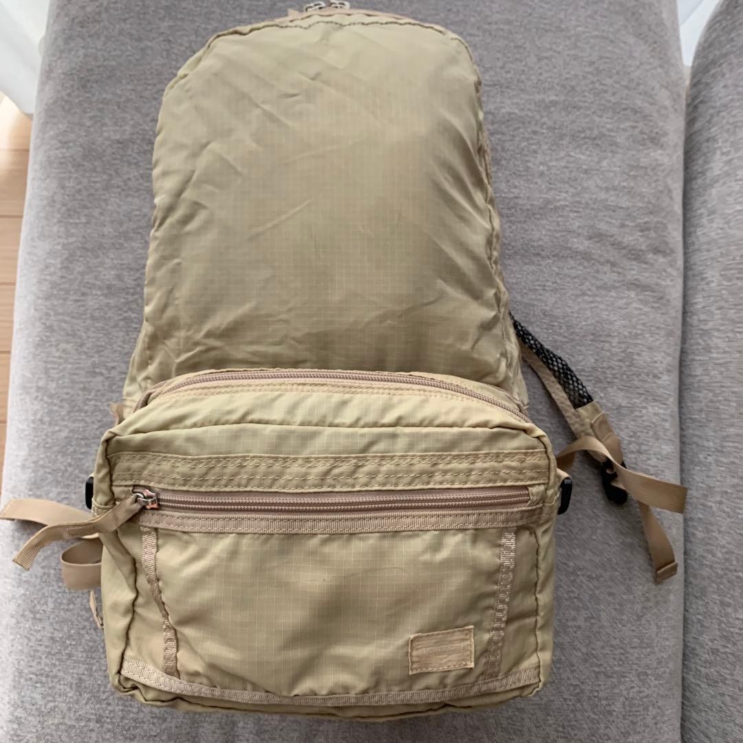 Porter Packable Backpack Beige Men Rare yoshida kaban Model Limited Edition VH