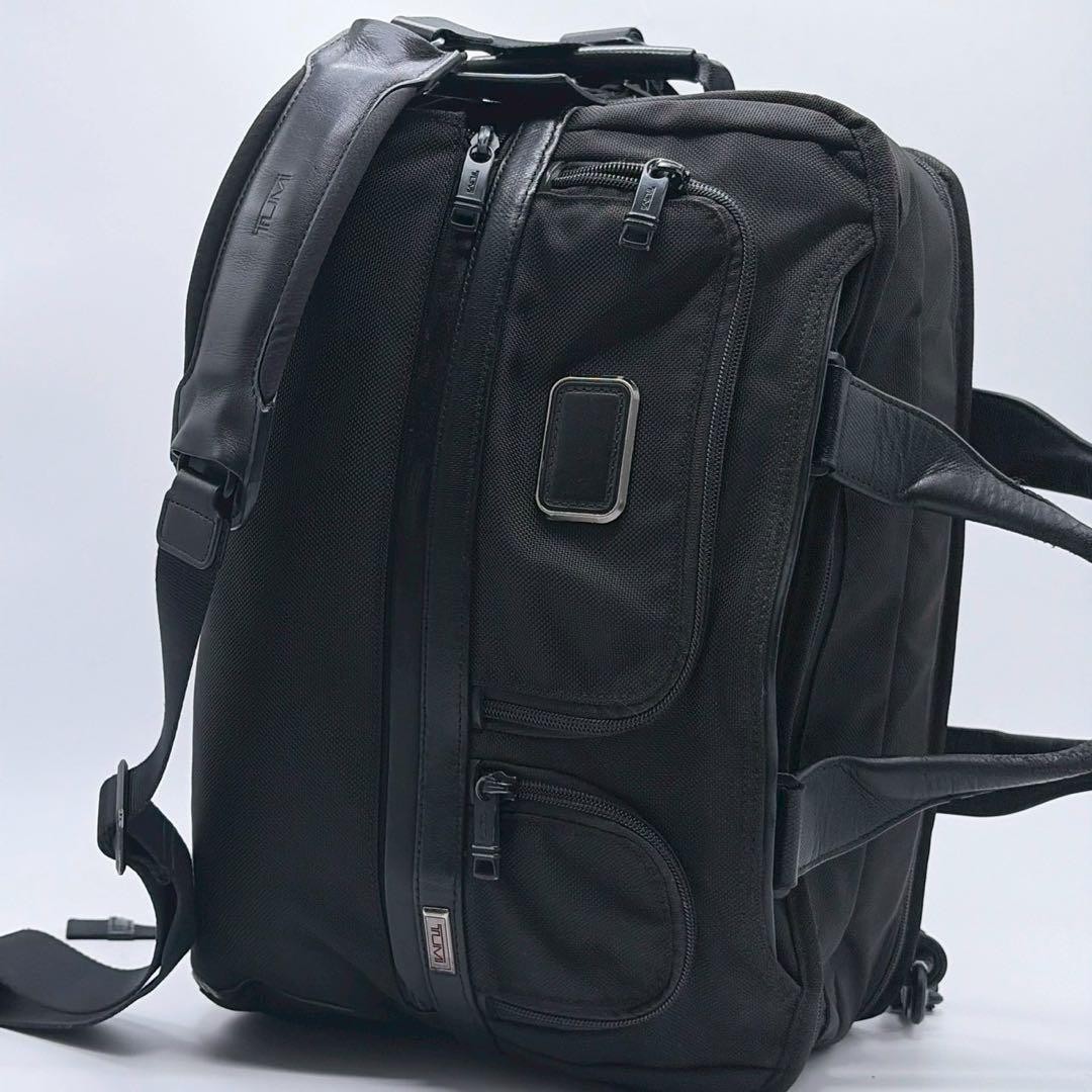 Tumi Alpha 3 3way Business Bag Rucksack Black 2 Rooms PC A4