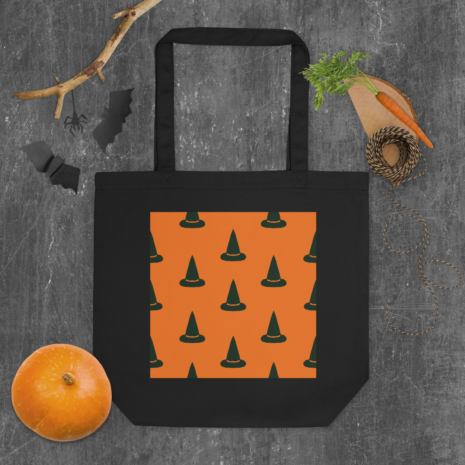 Orange Hat Reusable Tote
