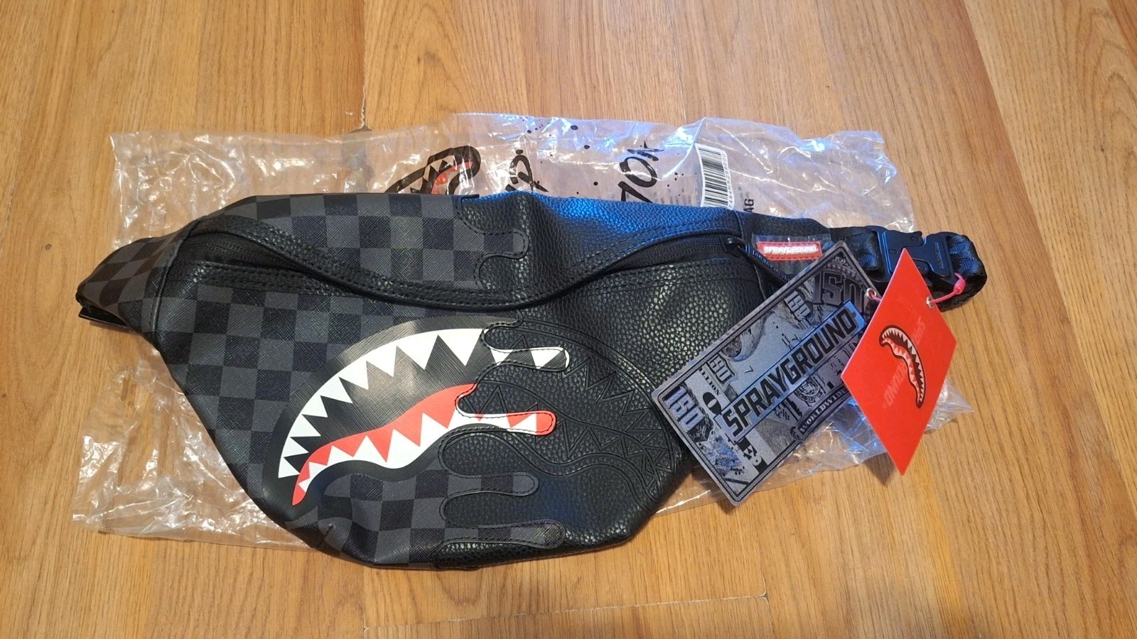 Authentic Sprayground Crossbody Bag Retro Streetwear Knit Monogram 🤎