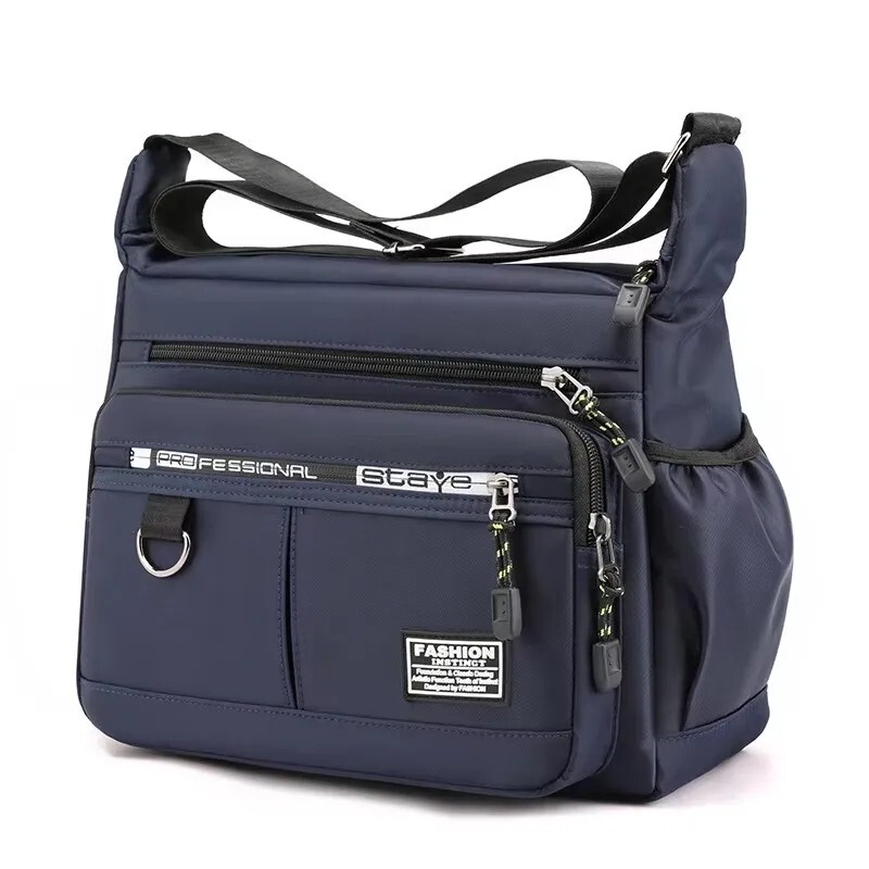Men Crossbody Bag – Fashionable Multi-Pocket Storage Big Capacity Travel Gift