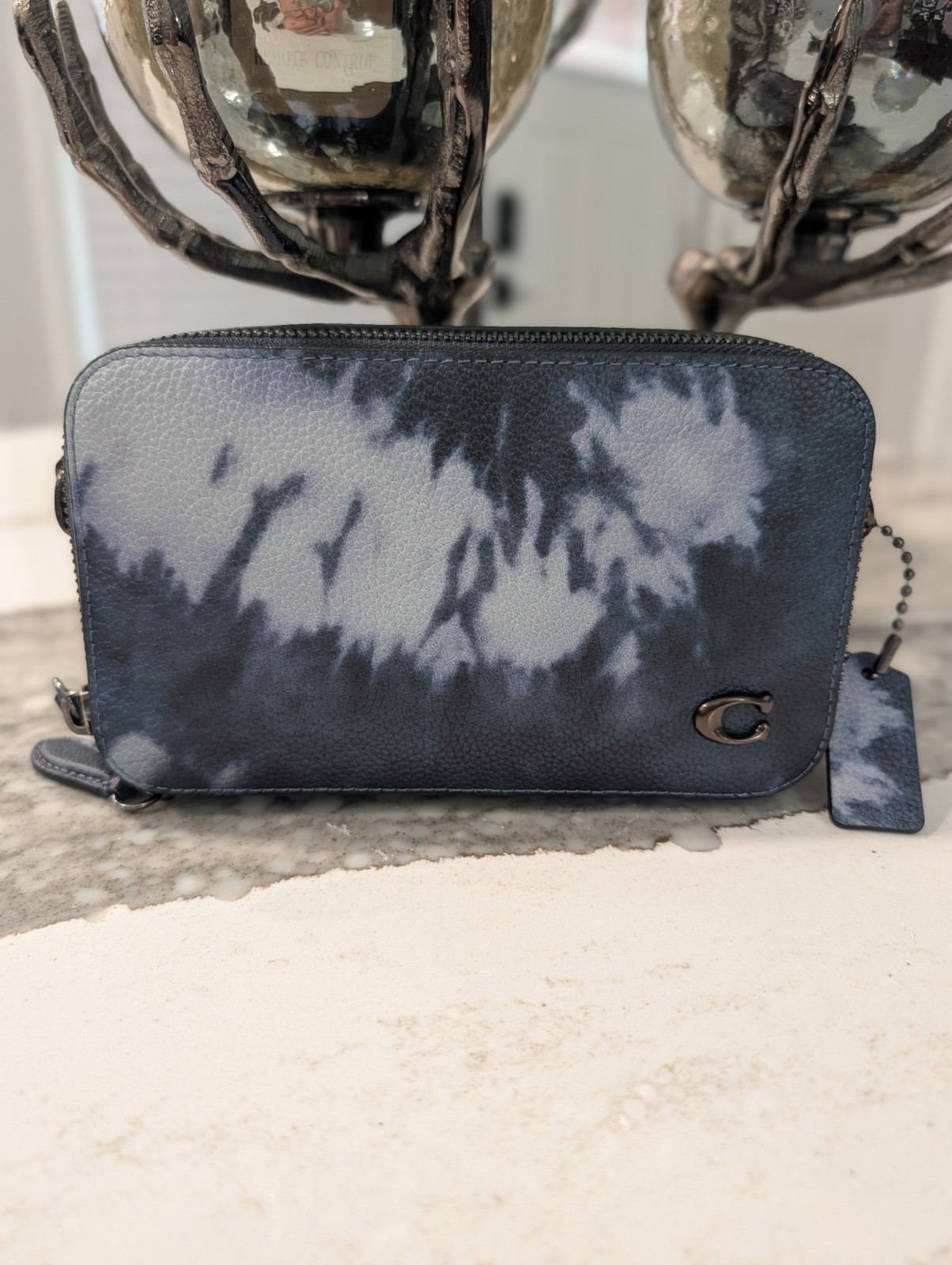 Coach Charter Slim Crossbody Tie-Dye Mens Crossbody EUC