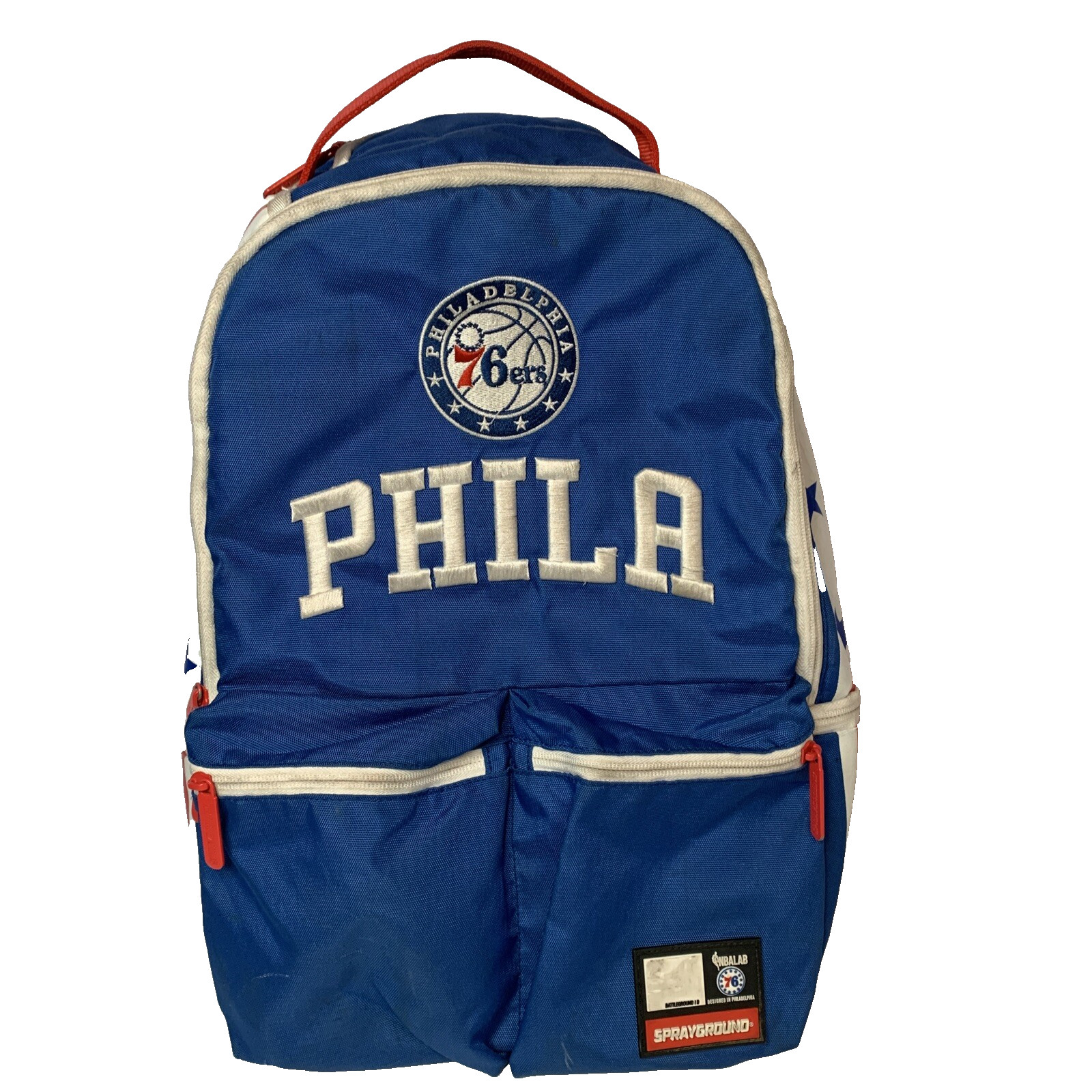 Sprayground Philadelphia 76ers NBA Lab Backpack Rare Phila Red White Blue