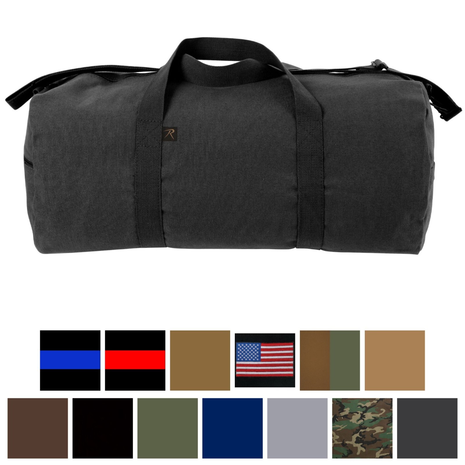 Tactical Shoulder Bag Sports Canvas Gym Camo Duffle Carry Strap Tote 19x9x9