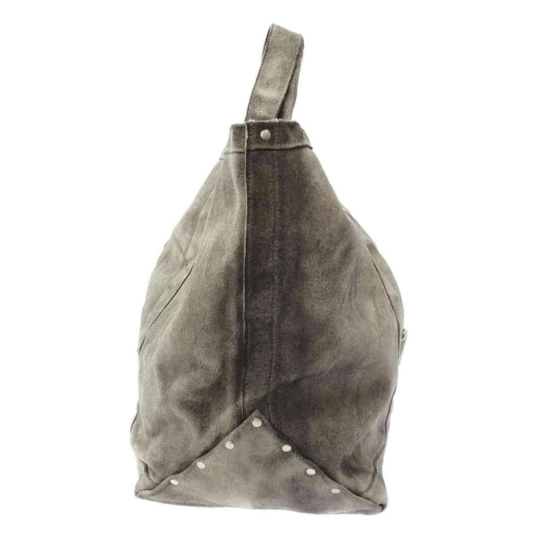 SEVEN BY COW TOTE BAG Suede Split Leather Gray – Used MESC-0